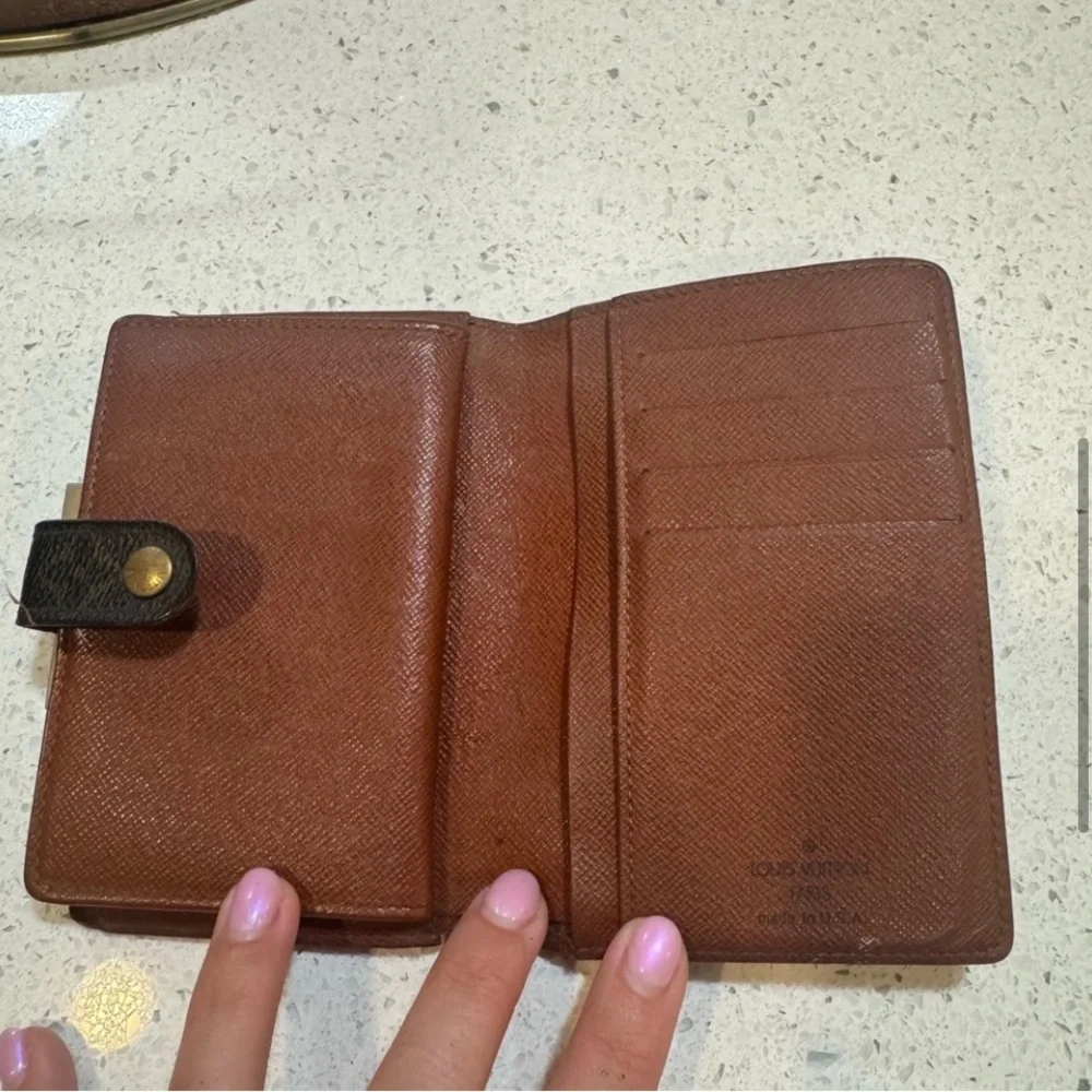 Louis Vuitton Brown Monogram Vintage Wallet Kiss lock SD0050 - Picture 6 of 7